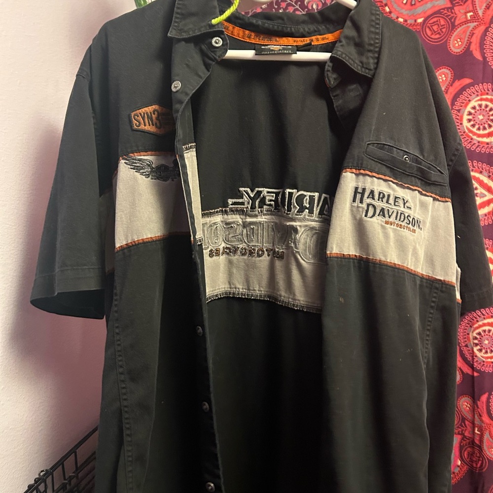 Harley Davidson Genuine Shirt Mens 2XL vintage